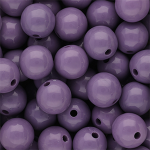 12 mm kralen van DQ acryl shiny Purple haze 18-3718 TCX