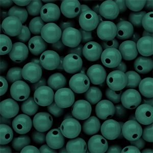 10 mm kralen van DQ acryl shiny Mediterranea green 19-4517 TCX
