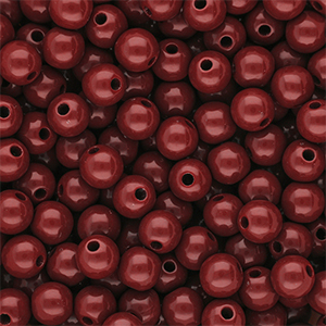 10 mm kralen van DQ acryl shiny Salsa red 18-1657 TCX