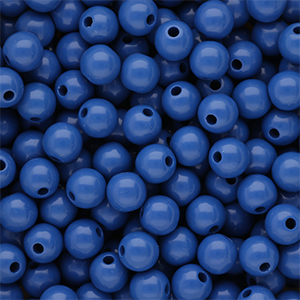 8 mm kralen van DQ acryl shiny Dazzling blue 18-3949 TCX