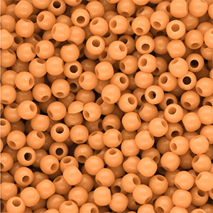 6 mm kralen van DQ acryl shiny Chamois orange 15-1145 TCX