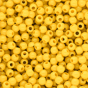 6 mm kralen van DQ acryl shiny Vibrant yellow 13-0858 TCX