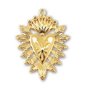 Metaal bedels heart Gold