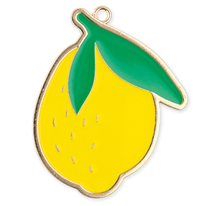 Metaal bedels lemon Gold-yellow-green