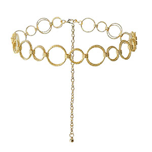 Heupkettingen double ring Gold