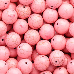 Keramiek kraal 16mm Pink
