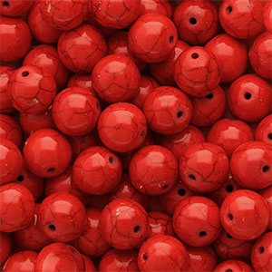Keramiek kraal 12mm Red