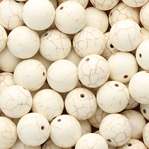 Keramiek kraal 16mm White
