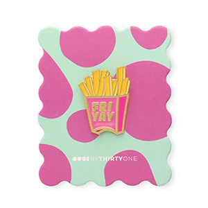 BY31&reg; Kaartje met pin "Fri yay" Mint turquoise-multicolour pink-multicolour yellow-gold
