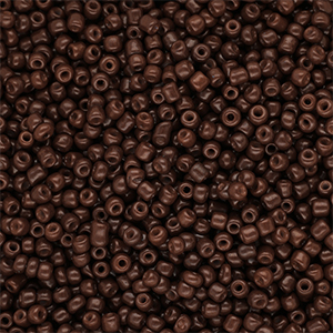 Rocailles 12/0 (2mm) Dark brown