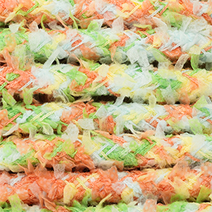 Musthave paracord 8mm Green-coral orange-yellow-white