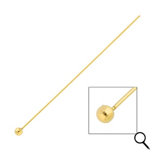 BY31&reg; Benodigdheden van Stainless steel Roestvrij staal (RVS) nietstiften with ball 70mm Gold