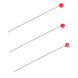 BY31&reg; Benodigdheden van Stainless steel Roestvrij staal (RVS) nietstiften with ball 35mm Silver-red