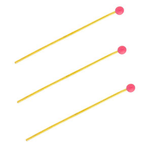 BY31&reg; Benodigdheden van Stainless steel Roestvrij staal (RVS) nietstiften with ball 35mm Gold-magenta pink