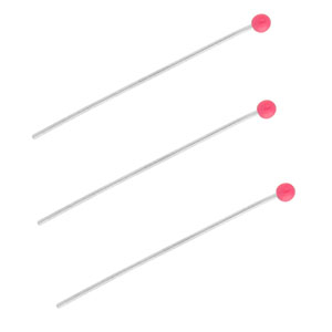 BY31&reg; Benodigdheden van Stainless steel Roestvrij staal (RVS) nietstiften with ball 35mm Silver-magenta pink