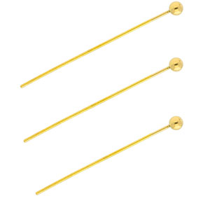 BY31&reg; Benodigdheden van Stainless steel Roestvrij staal (RVS) nietstiften with ball 35mm Gold