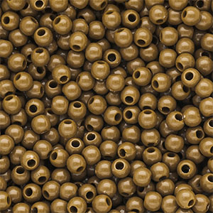 4 mm kralen van DQ acryl shiny Wood thrush brown 17-1129 TCX