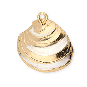Schelp hanger special White-gold