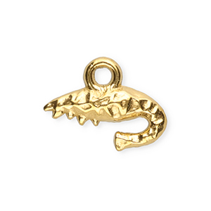 Bedels van Stainless steel Roestvrij staal (RVS) shrimp Gold