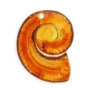 Acryl hangers shell Amber brown