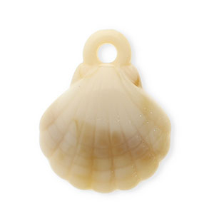 Acryl hangers shell Beige-brown-white