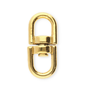Benodigdheden van Stainless steel Roestvrij staal (RVS) sleutelhanger oval Gold