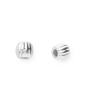 Kralen van stainless steel Roestvrij staal (RVS) 3mm Silver