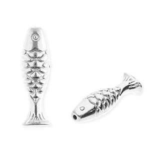 Kralen van stainless steel Roestvrij staal (RVS) fish Silver