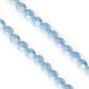 Facet kralen top quality round 6mm Blue-AB coating