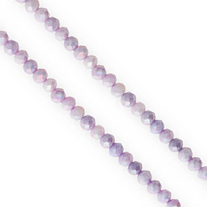 Facet kralen top quality disc 4x3mm Purple-AB coating