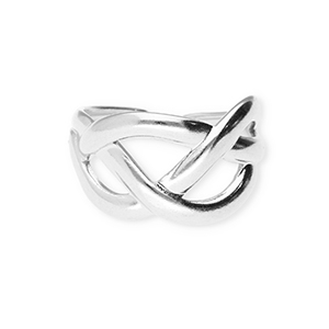 Ringen van Stainless steel Roestvrij staal (RVS) Silver