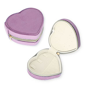 Reisdoosje voor sieraden heart Purple