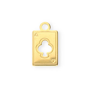 Bedels van Stainless steel Roestvrij staal (RVS) playcard Gold