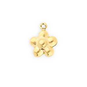 Bedels van Stainless steel Roestvrij staal (RVS) flower Gold