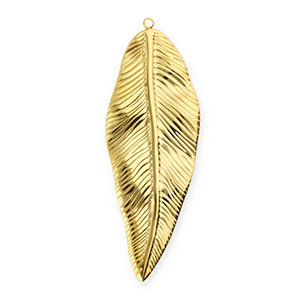 Bedels van Stainless steel Roestvrij staal (RVS) leaf Gold