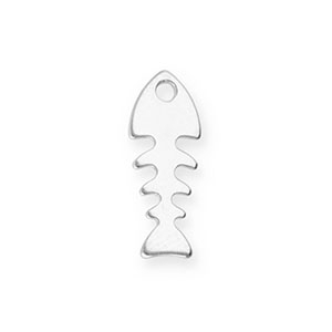 Bedels van Stainless steel Roestvrij staal (RVS) fishbone Silver