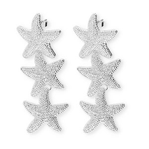 Musthave oorbellen&nbsp;/&nbsp;oorstekers starfish met RVS steker Silver