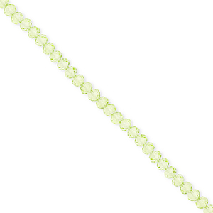 Facet kralen top quality disc 3x2mm Light green