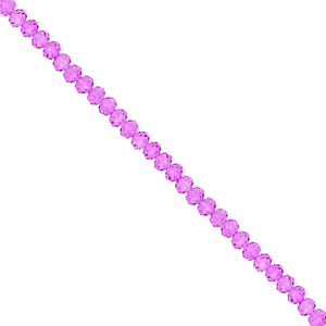 Facet kralen top quality disc 3x2mm Purple