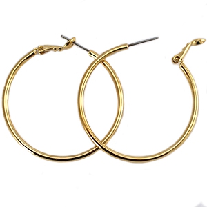Metaal onderdelen DQ creolen 30mm Gold