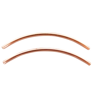 DQ metaal tubes 2x50mm Ros&eacute; goud 