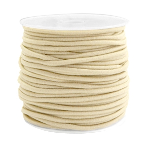 Gekleurd elastiek 2.5mm Beige gold