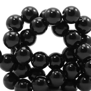 Natuursteen kralen 6mm Black
