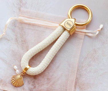 Mix & Match sleutelhangers DQ met koord maritiem