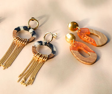Wow! Prachtige houten hangers met resin