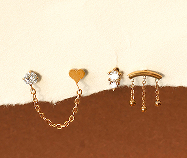 NEW! stainless steel oorpiercings