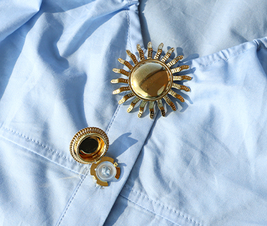 Nieuwe stainless steel button covers