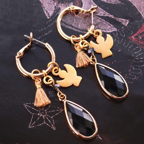 Kersttip: handmade oorbellen met hangers van crystal glas