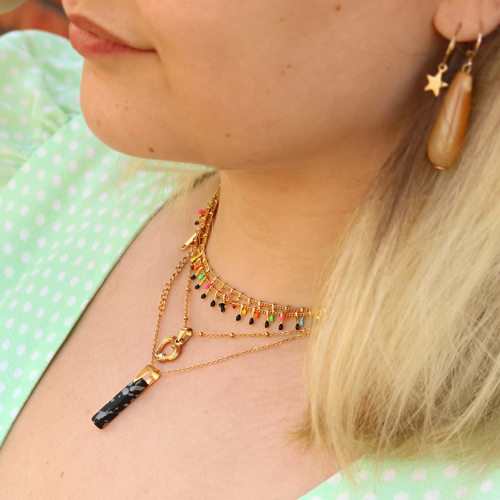 Dit kun je maken met het nieuwste stainless steel jasseron met oil gekleurde spikes: