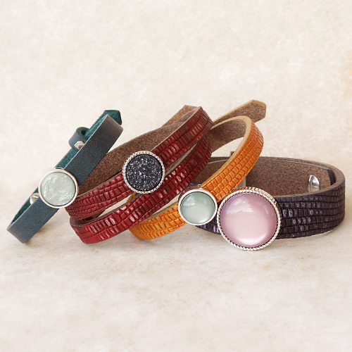 Deze sieraden en accessoires kun je maken met Polaris en Cuoio: 